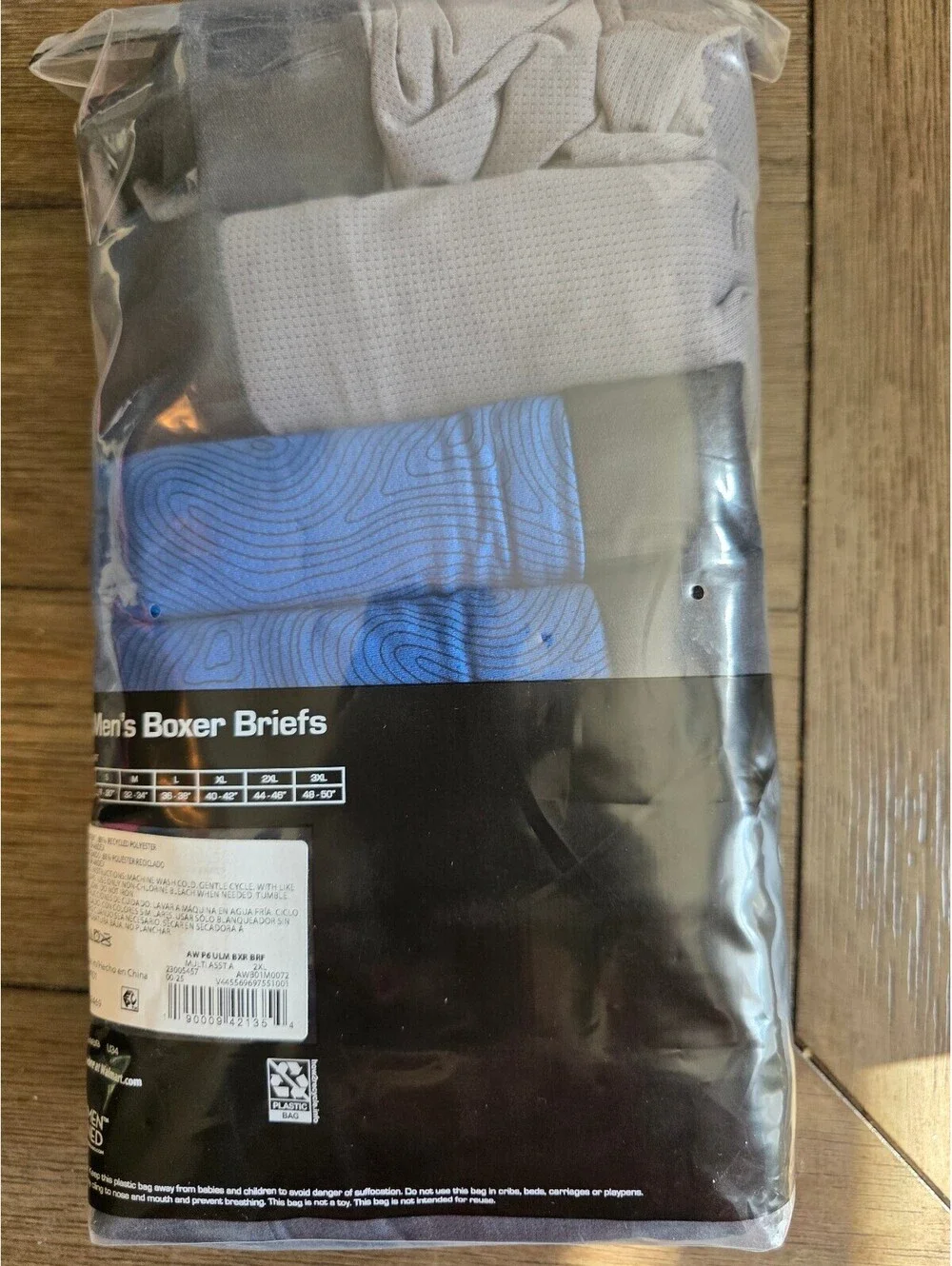 Athletic Works Men's 6 Pack Boxer Briefs Size 2XL Ultra Lite Mesh